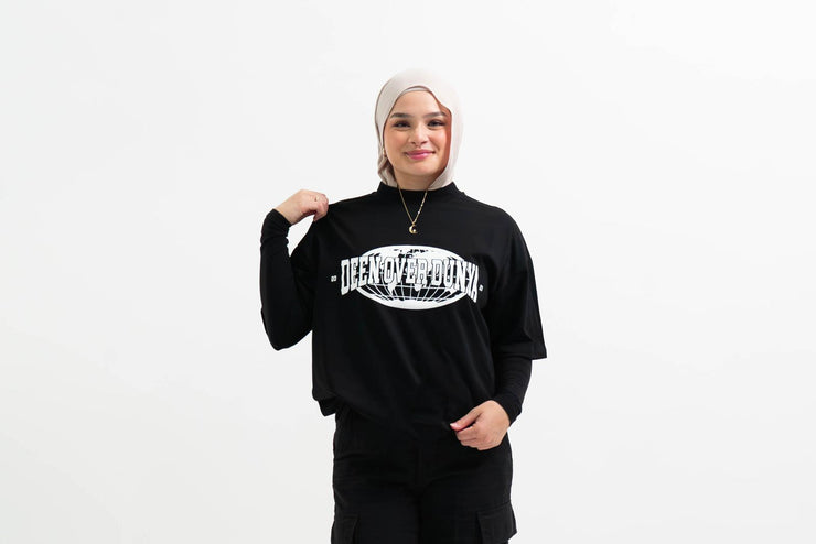 Deen over dunya Tshirt - Black